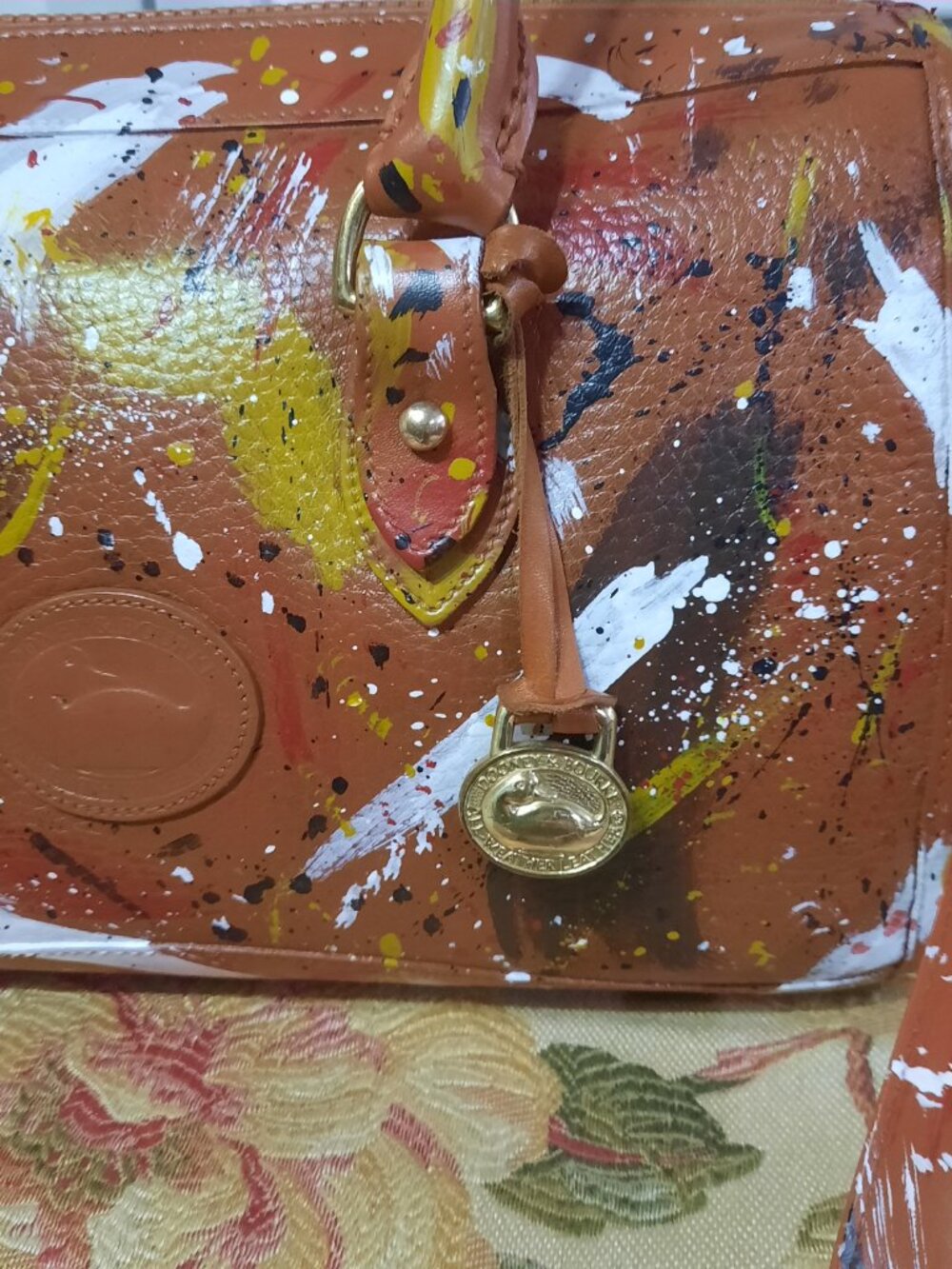 Vintage Dooney & Bourke Dipinta Inspired Satchel - Picture 5 of 16